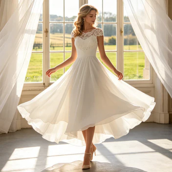 Midikleid Braut